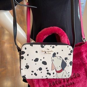 KATE SPADE X DISNEY 101 DALMATIANS MINI CAMERA / CROSSBODY K8239 BAG NWT $269